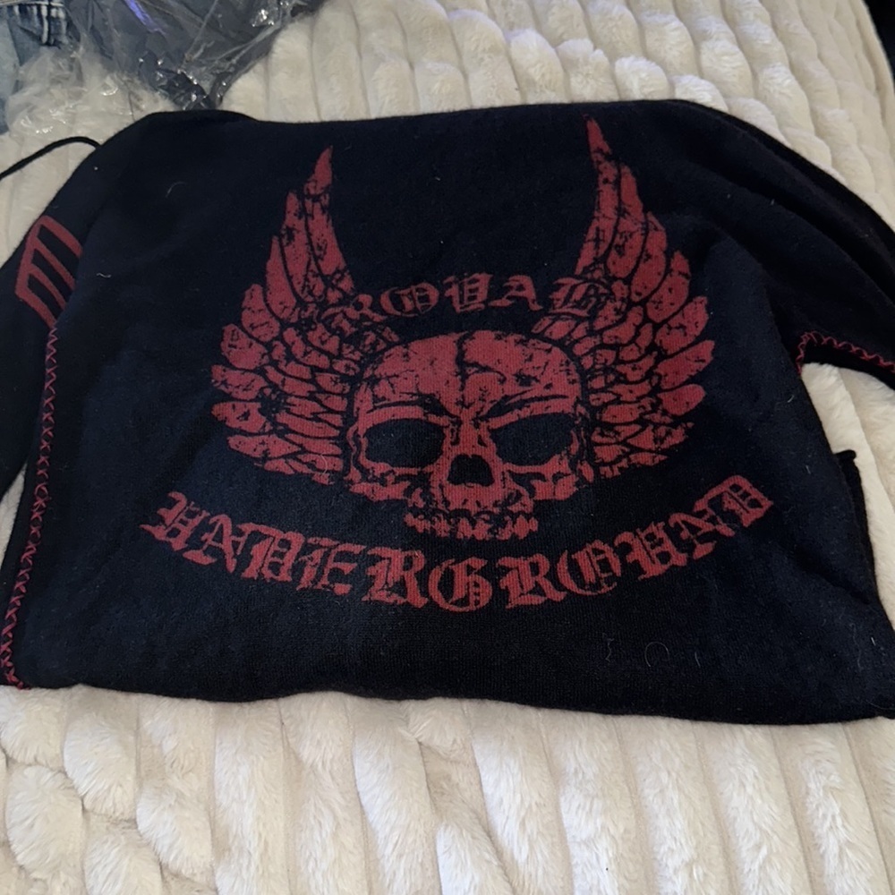 Royal underground size medium 100% cashmere zip up hoodie